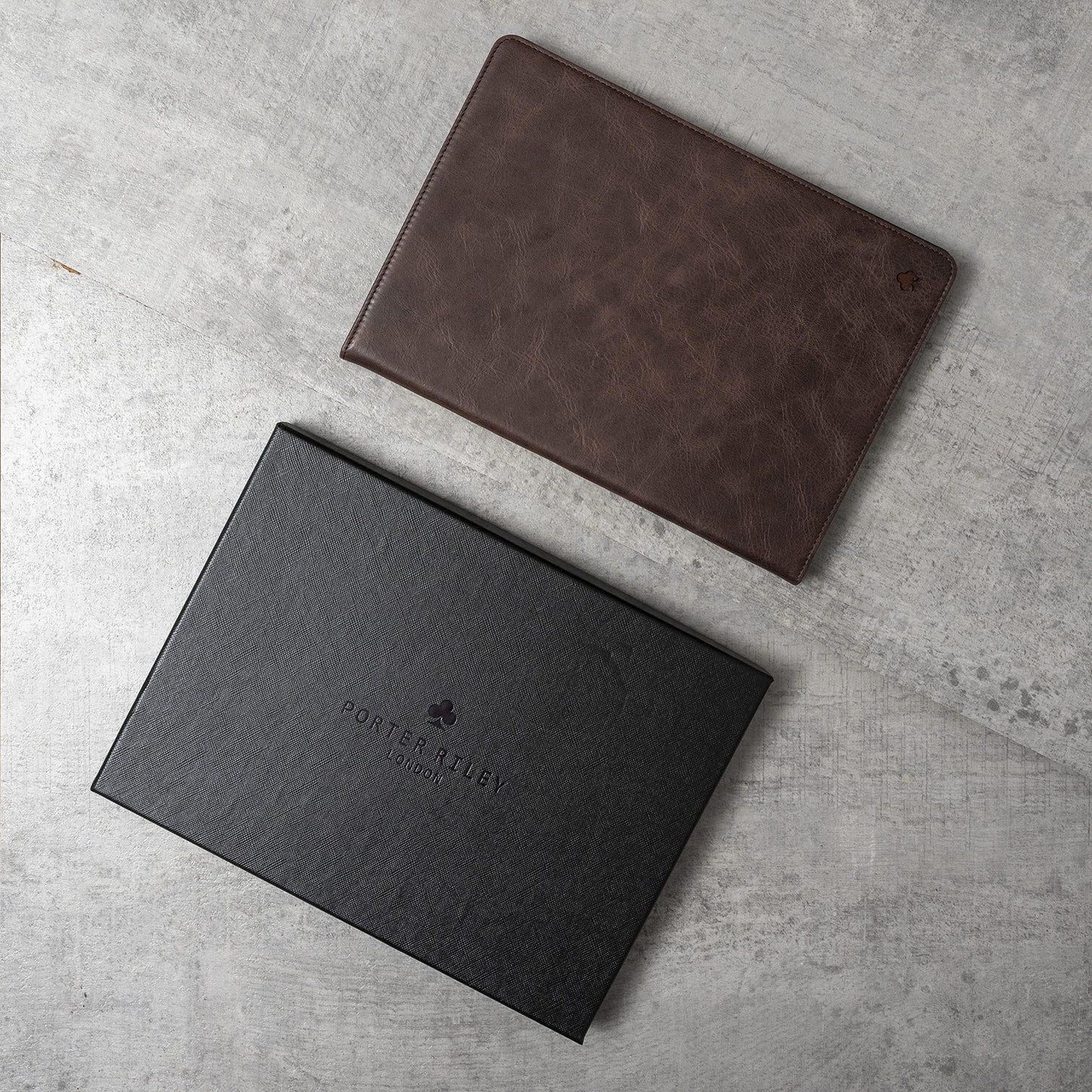 Porter Riley - Leather Case Compatible with iPad Air 11" M4 (2026), M3 (2025) & M2 (2024). Premium Genuine Leather Stand/Cover/Flip Case (Chocolate Brown)